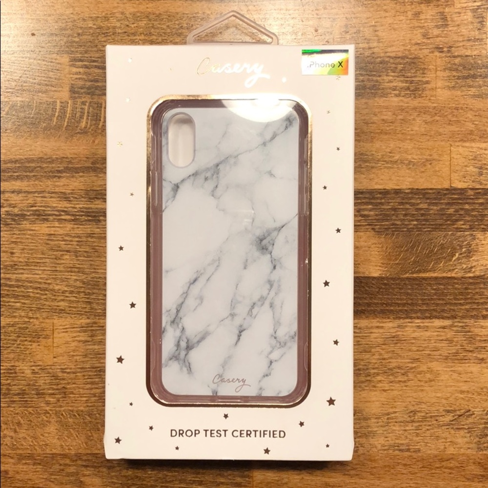 Casery Marble iPhone X phone case